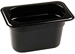 <b>Гастроемкость</b> RESTOLA GN1/9х100, полипропилен черный 176х108х100мм, 422102513