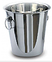 Ведро для шампанского нерж. 4 л. 21*22 см. с ручками-кольца MGSteel /1/24/