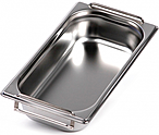 <b>Гастроемкость</b> LUXSTAHL из нержавеющей стали GN 1/3 с ручками 327х176х65 мм, га015