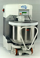 Машина спиральная тестомесильная DIOSNA SPV 120 AF в комплекте с подкатной дежой, скребком для зачистки дежи и температурным датчиком PT100