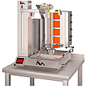 Аппарат для приготовления шаурмы электрический POTIS Döner Robots KM 080-BMR / 4R с автоматическим ножом и доп. ручным отрезчиком (нога справа)