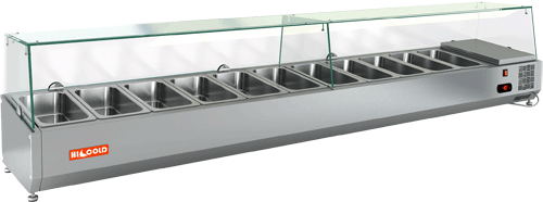 Витрина охлаждаемая настольная для ингредиентов HICOLD VRTG 2280