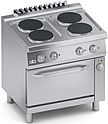 Плита электрическая 4-конфорочная 700 серия ATA C2ECU10FF с духовым шкафом 1/1 GN
