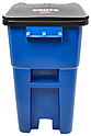 Контейнер уличный на колёсах RUBBERMAID BRUTE Rollout на колесах, 189.3 л, cиний, FG9W2700BLUE