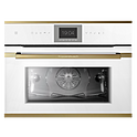Шкаф духовой KUPPERSBUSCH CBP 6550.0 W4, белое стекло, Gold