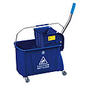 Ведро уборочное на колесах с отжимом KSITEX 027VL