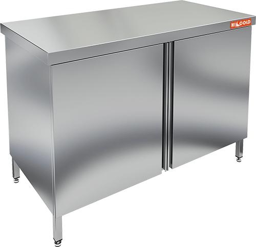 Стол нержавеющий центральный с распашными дверями HICOLD НСЗ-12/7