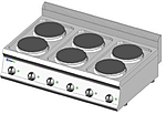 Плита электрическая 6- конфорочная TECNOINOX PCR105E7, 616007