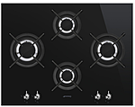 Панель варочная газовая  SMEG HOME PV364LCN, 60 см, черная стеклокерамика