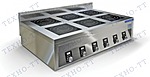 Плита индукционная шестиконфорочная ТЕХНО-ТТ ИПП-640145