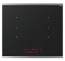Панель варочная индукционная KUPPERSBUSCH KI 6560.0 SE, черное стекло, стальные профили