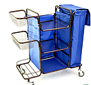 Тележка разборная для горничной ОЛДАК ТГР 1 с синим мешком