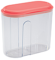 Емкость для сыпучих продуктов RESTOLA 1 литр коралловый, 4312503