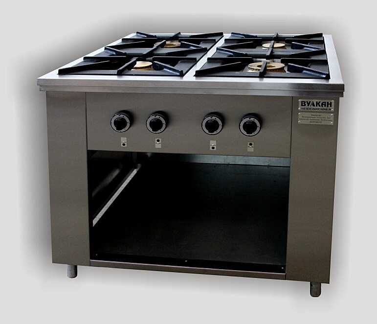 плита газовая вулкан прг-iia-6-1 2дш maxi. плита газовая производственная для общепита. газовая плита вулкан 8 конфорок.