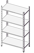 Стеллаж SIMECO 1100х500х1600