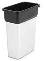 Контейнер для мусора VILEDA Professional Гео 55л, средний, металл/черный, 137728