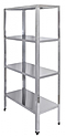 Стеллаж кухонный LUXSTAHL СР-1800х800х300/4 нерж, мко212