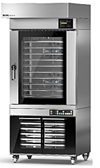 Печь конвекционная электрическая MIWE Econo EC 8.0604 с ПУ FP12, вытяжным козырьком SK-M,  расстойной камерой на 16 направляющих, ролики 108