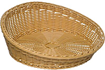Корзина плетеная для хлеба полипроп. APS D=31/37,H=6см бежев., 50205