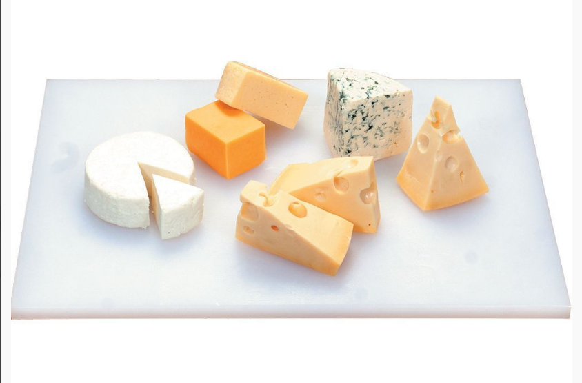 Доска разделочная пластиковая PROFF CUISINE 400*300*18 мм, белая 92001022