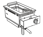 <b>Фритюрница</b> встраиваемая APACH CHEF LINE SLDI7FRIE4S10