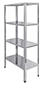 Стеллаж кухонный LUXSTAHL СР-1800х600х300/4 нерж,мко210