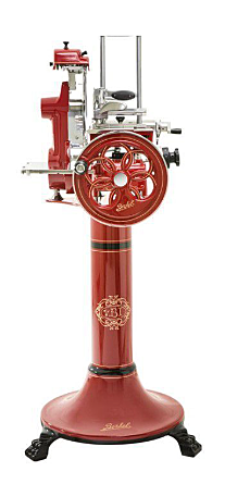 Слайсер BERKEL FLYWHEEL (VOLANO) B2 на подставке красный