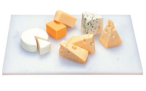 Доска разделочная пластиковая PROFF CUISINE 400*300*8 мм, белая 81272001