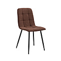 Стул Leset Скай металл черный, велюр ultra chocolate