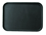 Поднос прорезиненный прямоугольный PROHOTEL пластик, L=45,5, B=35,5см черный