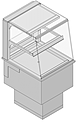 Витрина холодильная встраиваемая БСВ Drop-in VRA 4G/6