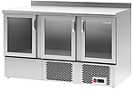 Стол холодильный со стеклянными дверьми POLAIR TDi3-G борт, 1051352d