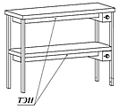 Полка настольная тепловая 2 яруса АЛТЭК ПНТ 14/3,5/8