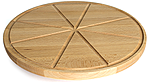 Поднос вращающийся ПИЩЕВЫЕ ТЕХНОЛОГИИ, массив дерева, с насечками d 36 см, н0000157912