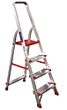 Стремянка алюминиевая усиленная 225 кг 4 ступени (130 мм) Новая Высота_КОМ