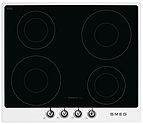 Панель варочная индукционная  SMEG HOME PI964B, 60 см, белая, фурнитура Victoria