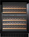 Шкаф винный встраиваемый KUPPERSBUSCH FWKU 1870.0 X2, черное стекло, Black Chrome