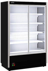 Стеллаж холодильный CRYSPI ВПВ С (SOLO L9 DG 1500) R290 гастрономический, RAL 9005