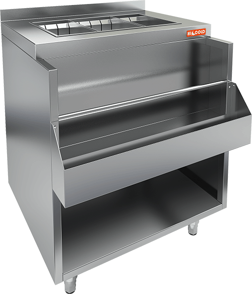 Станция барная с дополнительным карманом HICOLD НБМВЛ-8/6К без борта