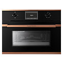 Печь микроволновая KUPPERSBUSCH CM 6330.0 S7, черное стекло, Copper