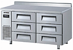 Стол холодильный TURBO AIR KWR15-3D-6-600 с бортом