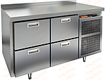 Стол холодильный HICOLD GN 22/TN + колёса