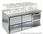 Стол охлаждаемый HICOLD GN 22 BR2 TN LT