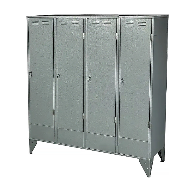 Шкаф металлический ПРОММАШ МД-25.4 1000х500х1850(h), 4 отделения, Серия 1.479.2-2