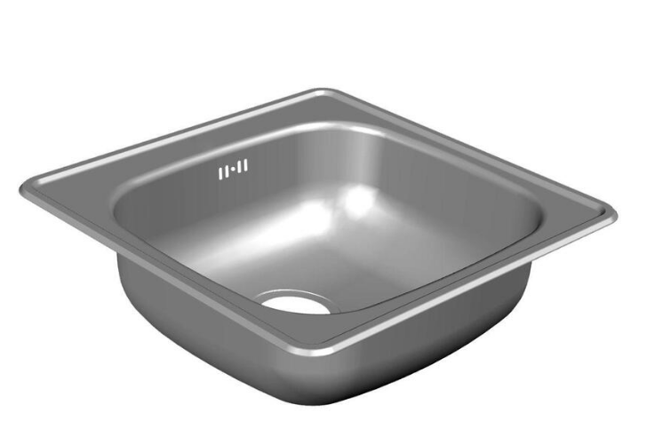 Мойка врезная Ukinox Спектр (серый, 500х500х175 мм)