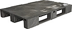 Паллет ТАРА.РУ 1200х800х150 мм (сплошной на 3-х полозьях), TR 1208-1 R серый