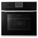 Шкаф духовой KUPPERSBUSCH B 6350.0 S1, черное стекло, Stainless Steel