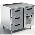 Стол холодильный БСВ TRG 3 без борта + ящик над моноблоком