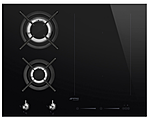 Панель варочная комбинированная  SMEG HOME PM3621WLD, газ + индукция, 65 см, прямой край