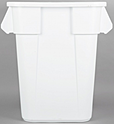 Контейнер квадратный RUBBERMAID BRUTE на 151 литр белый, FG353600WHT